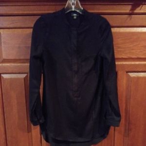 Mossimo XS Black Zip up Top